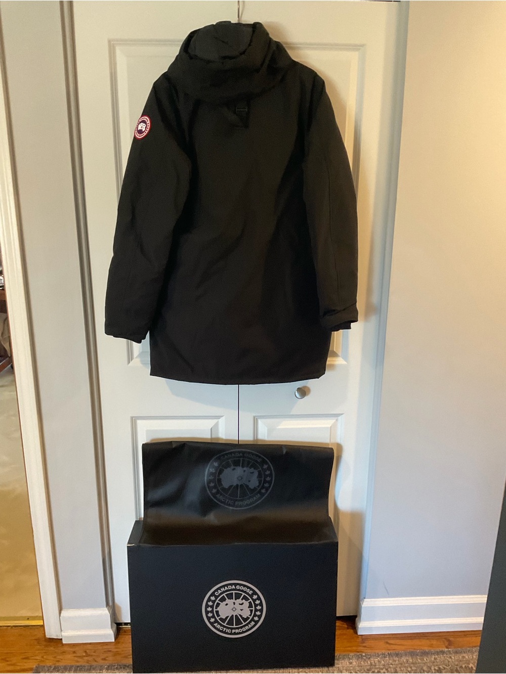 Canada Goose Black Men's Hooded Parka Coat